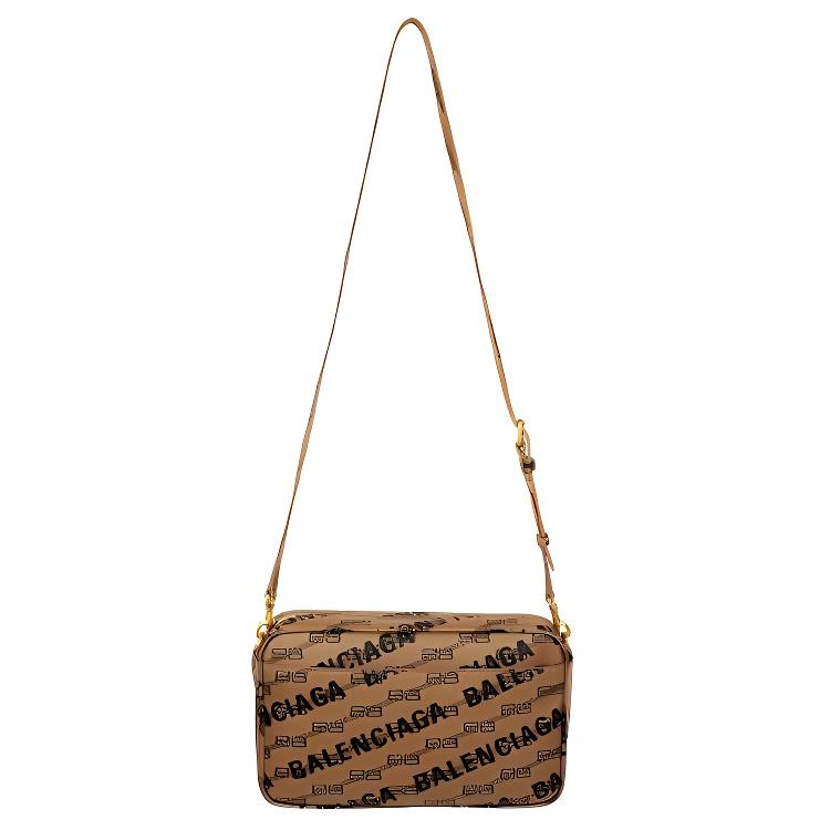 New Balenciaga Canvas Camera Bag, Crossbody Bag, Shoulder Bag Men's Khaki 702723210HA2762