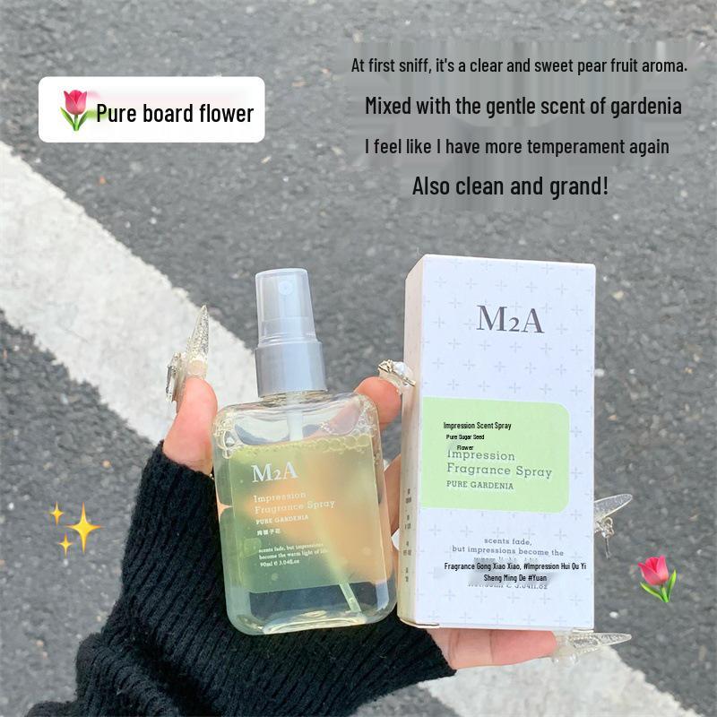M2A Pure Gardenia Jasmine Alcohol-Free Fragrance Mist - Light Perfume for Women