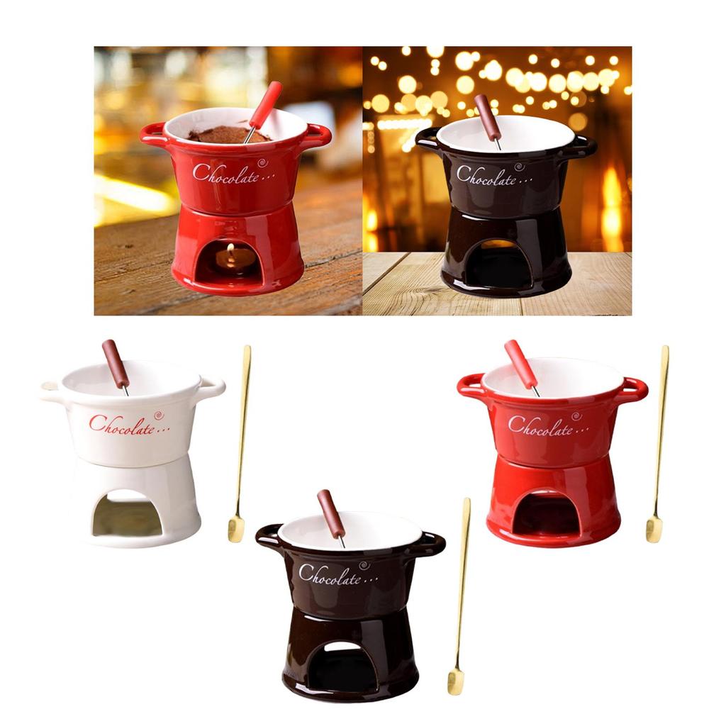 Fondue Mug Butter Melt Pot Cookware Candy Hot Pot for Dinner Wedding Kitchen
