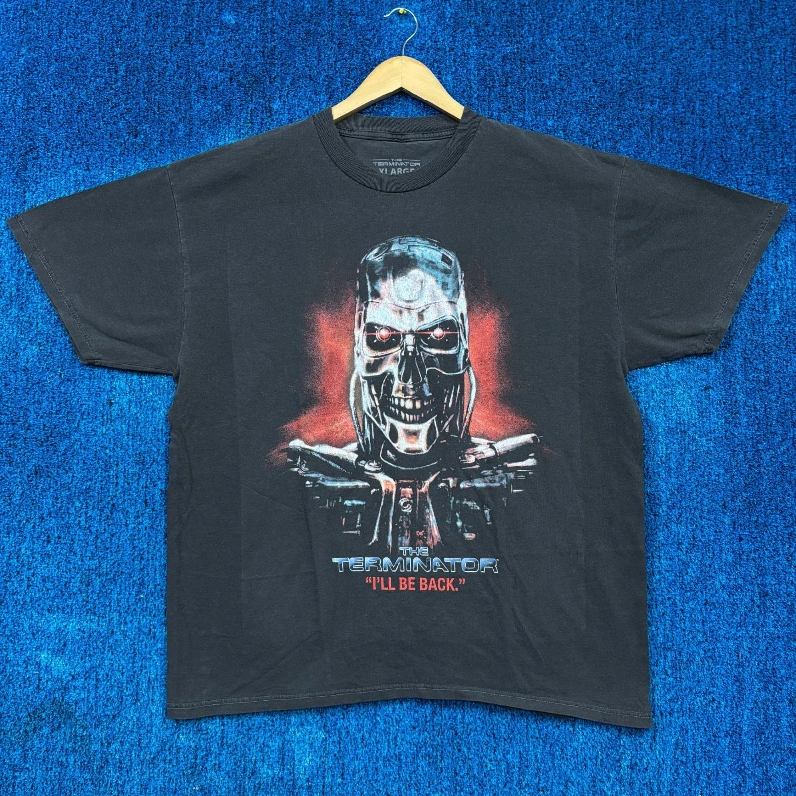 The Terminator Ill Be Back Endo-Skeleton T-1000 Movie Tee XL S