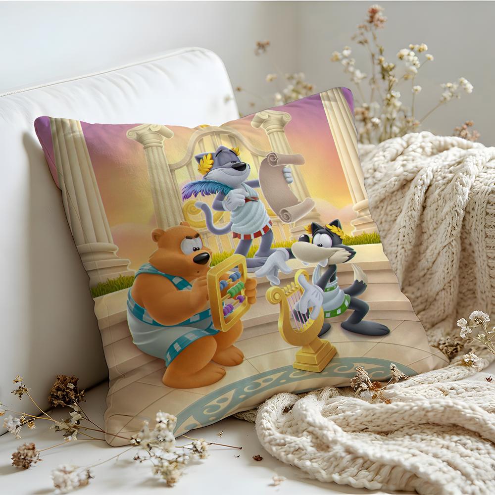 Cushion Cover Linen SkinFriendly Soft Decorative Case For Sofa Home Decor Kwaii Anime Ttoon Bblast Pillow cover