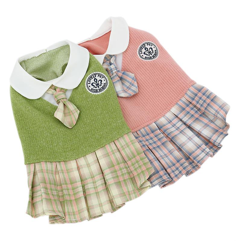 Cute Autumn Winter Cat Clothes Warm Skin Friendly Lovely Cat Outfits For Ragdoll Blue Cat Kitten Dress Pet Apparel