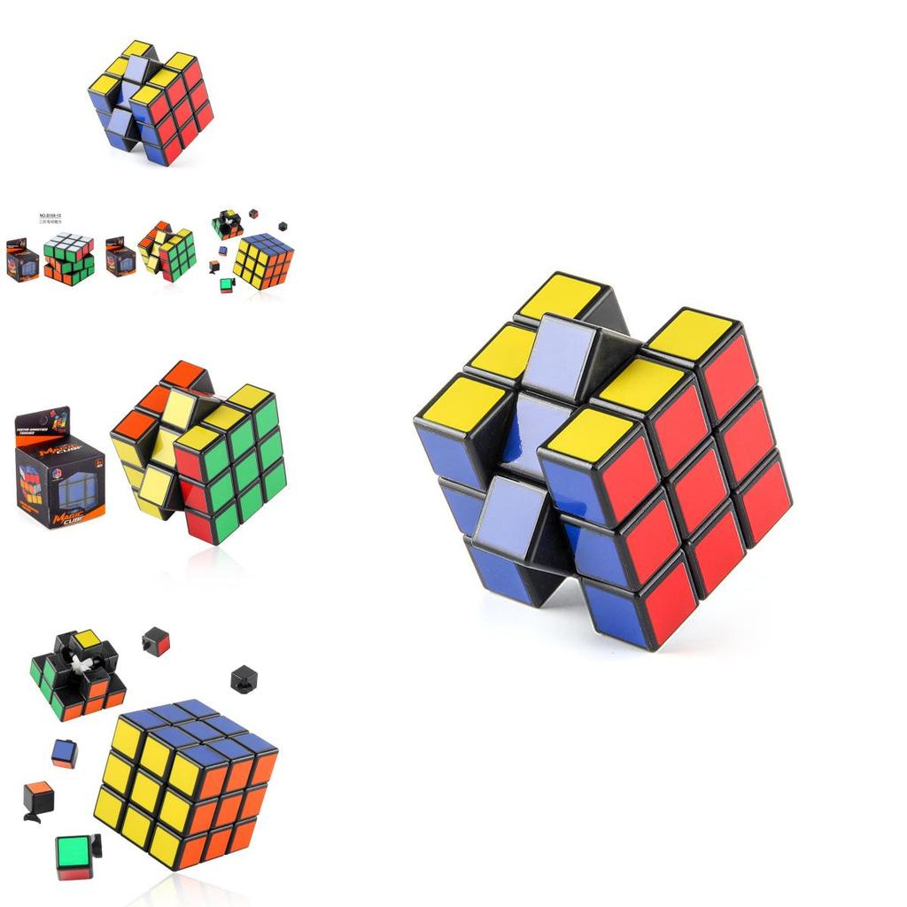 B168-15 Brightly Colored Educational Magic Cube Toy For Kids With Smooth Turning Design