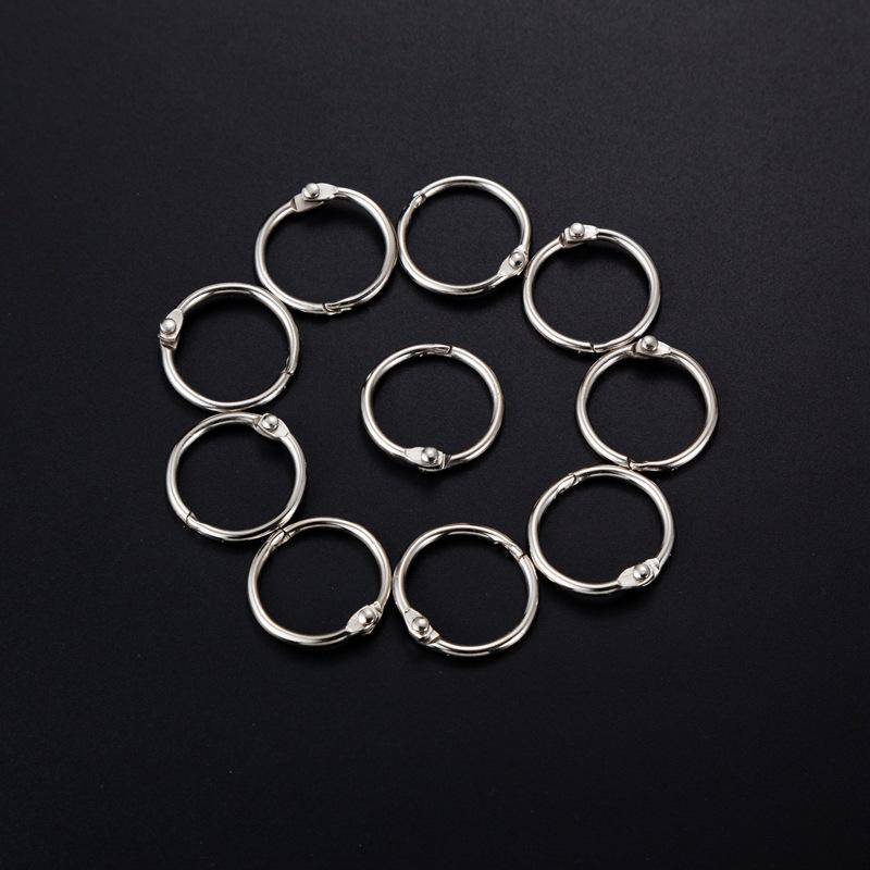 DIY Openable Iron Rings for Binding, Loose Leaf, Key Chains, and Curtains