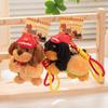 Dachshund Car Key Ring Hamburger Plush Puppy Dolls Fashion Phone Case Pendant  Gift for Friends