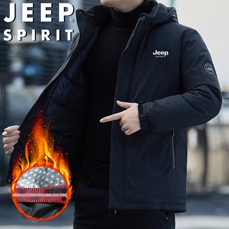 

JEEP SPIRIT Men s Hooded Winter Jacket 4XL