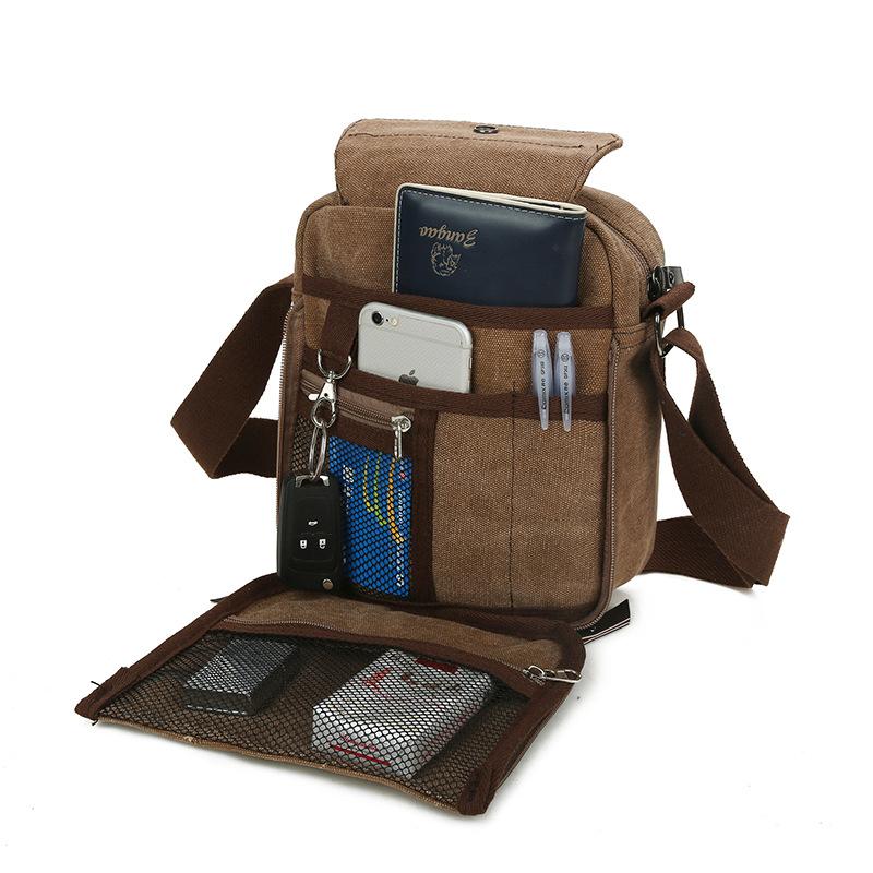 TS JYL Laptop bag,Unisex Casual Crossbody Bag Canvas Shoulder Bag Outdoor Multi-Use Pouch