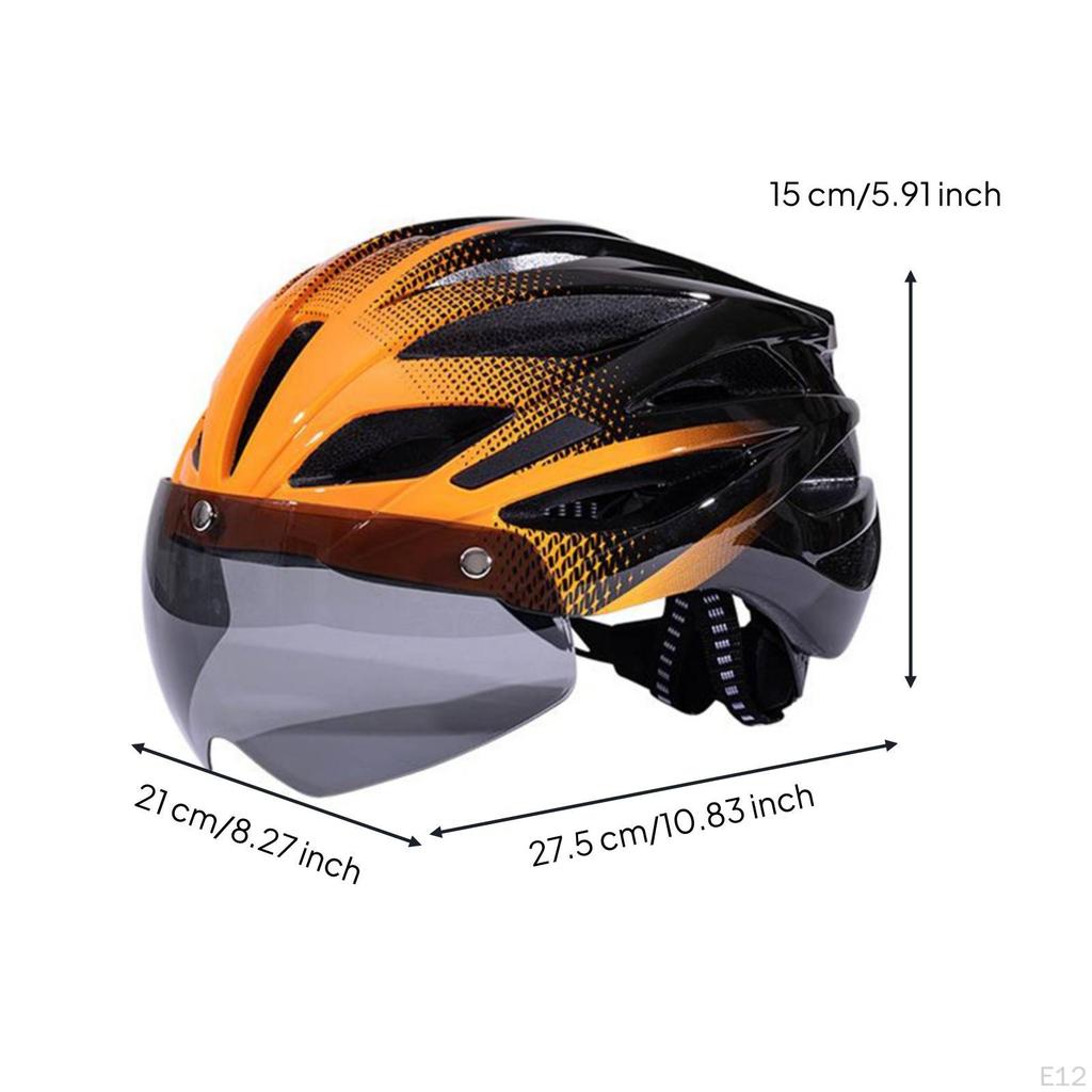 Helmet with Visor Safeguarding Bike Padded for Cyclists