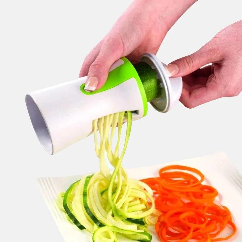 Handheld Vegetable Peeler Portable Spaghetti Spiralizer Brushes Cutter Fruit Slicer Potatoes Salad Tools Kitchen Cooking Tools