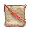 COACH Diagonal crossing canvas Signature F35940 Shoulder Bag leather Brown Used