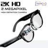 2026 Inteligentne Okulary AI dla Mężczyzn Kobiet Kamera HD 200W Wideo 1080P Asystent Głosowy AI Tłumaczenie Odtwarzanie Muzyki Latarka LED