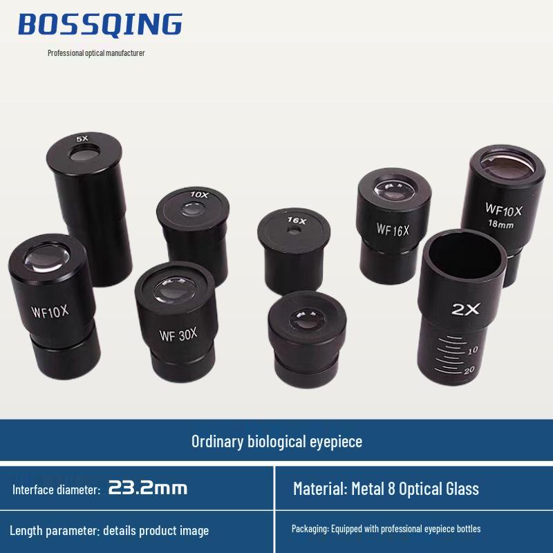 

Wide-Angle 23.2mm Microscope Eyepiece Magnifier 2X Amplifier Lens