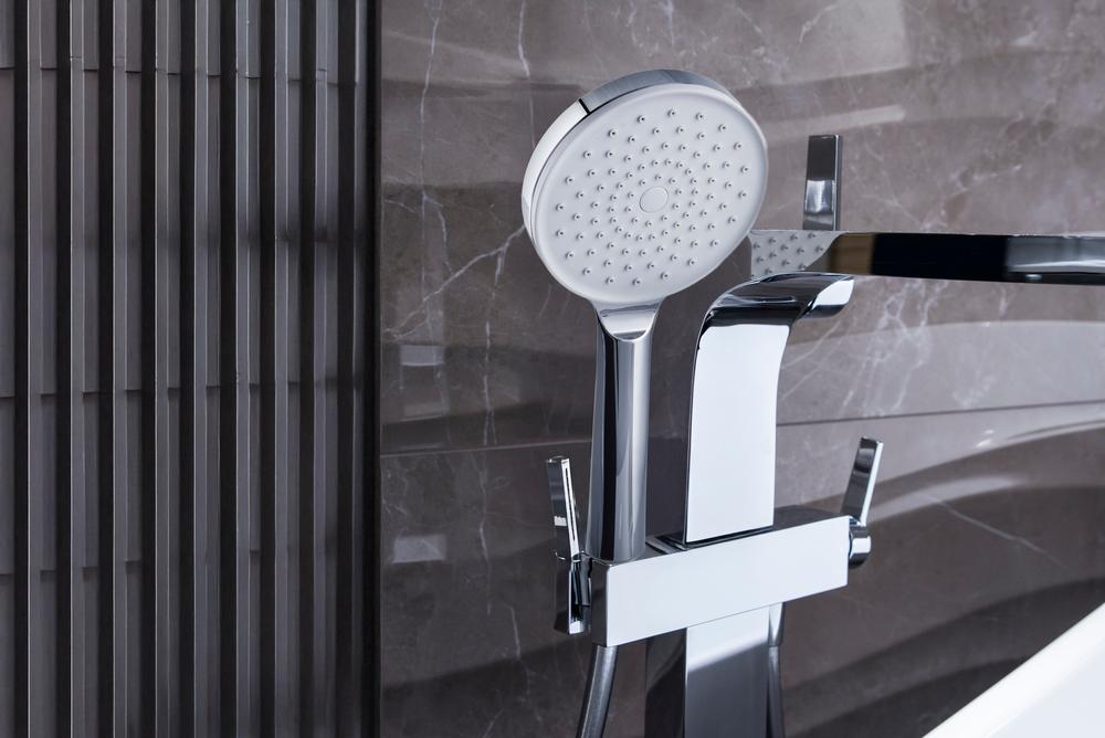 AWD INTERIOR 1984 single-function shower head, silver
