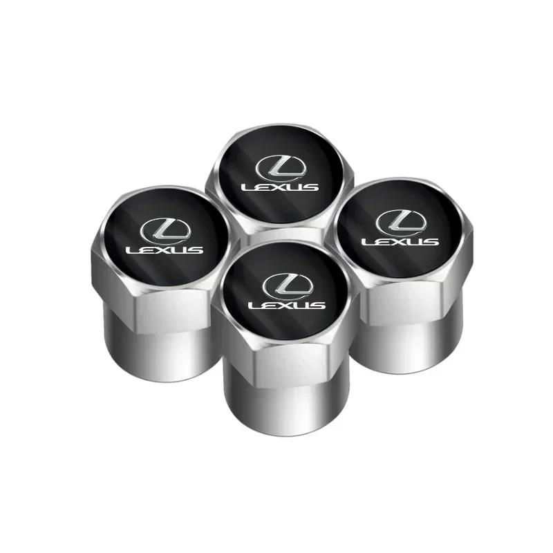 

4pcs Car Wheel Tyre Valve Stem Caps Dust Accessories For Lexus ES300 RX330 RX300 GS300 IS250 IS200 CT200h IS300 NX RX NX200t TX