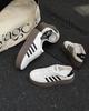 Leather German training white shoes women's 2025 autumn new thick sole heightening fashion versatile light leisure sports