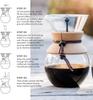 BODUM POUR OVER Drip Coffee Maker with Stainless Steel Mesh Filter, 500ml, and Cork Cover (Authentic) 11592-109