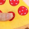 Dog Chew Toy Scentless Stress Relief Built-in Sounder Plush Pizza Stuffed Fast