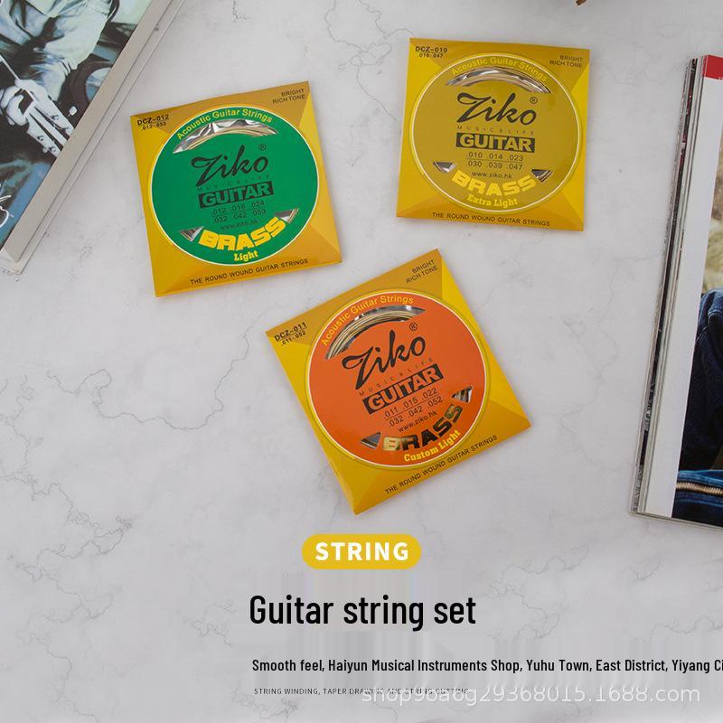 Lio ZIKO Phosphor Bronze Folk Guitar Strings Copper-Wound Steel Set