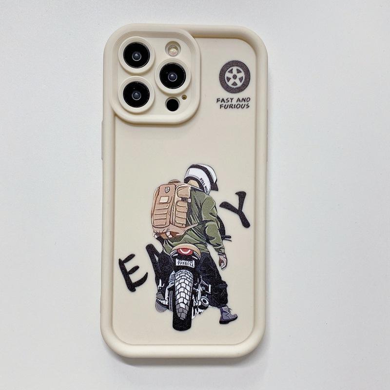 Motorcycle Suitable for Huawei Nova14 Mobile Phone Case P70 New Honor X70 All-inclusive Anti-drop Men and Women