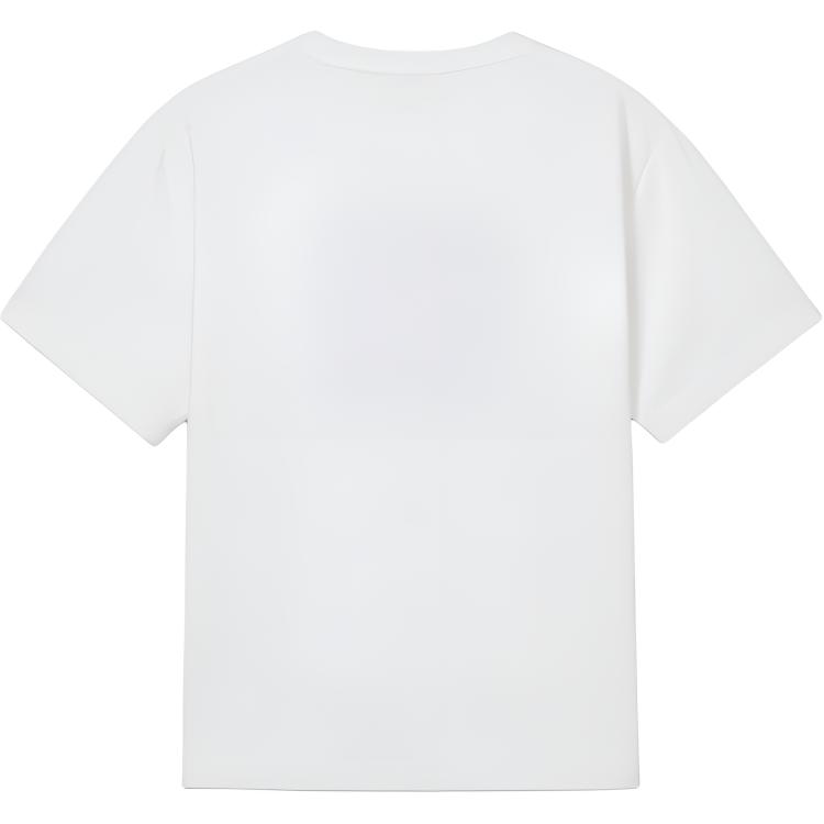 Levis Casual Comfortable Letter Print Ribbed Crew Neck Short Sleeve T-Shirt Men Tops White 002X9-0000