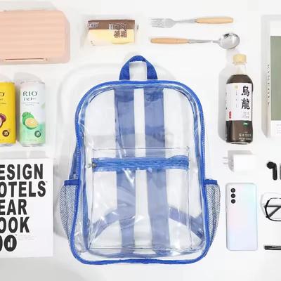 1/2/4 PZ Borse da Zaino Impermeabili in PVC Sport all'Aria Aperta Viaggio Grande Capacità Borsa Portaoggetti Zaini Trasparenti Visivi per Studenti