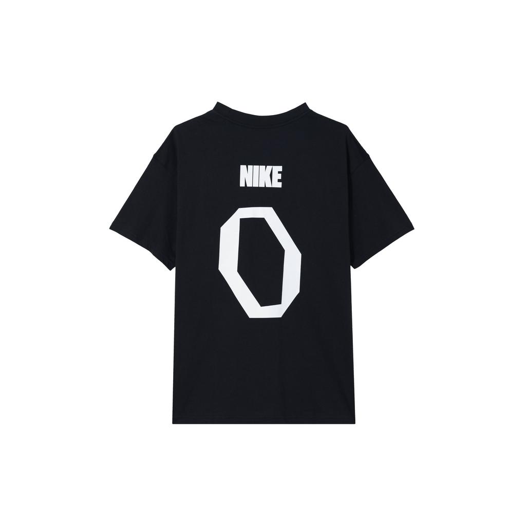 Nike Alphabet Logo Print Short-Sleeve Basketball Jersey Men Tops Black FJ2307-010