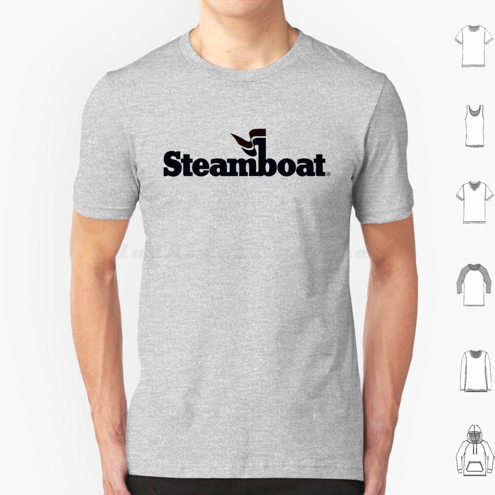 Blacked Out Steamboat Resort Colorado Mountain Resort T Shirt Cotton Men Women DIY Print Steamboat Steamboat Springs Black