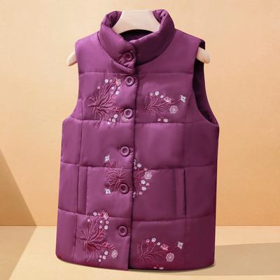 New Winter Vest Thickened Middle-aged and Elderly Clothes for Mothers Women's Horse Clip Grandma Warm Winter Shoulders