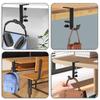 Metal Headphone Hook Clamp-On Headphone Holder New Backpack Hanger  Under Desk
