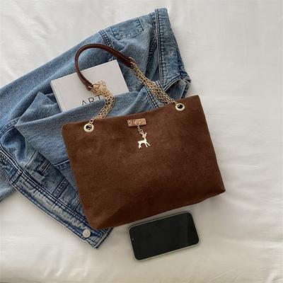 Lässige Tasche mit großem Fassungsvermögen, Hirschtasche, neue vielseitige Tasche aus mattem Leder, Damenpendlertasche, Umhängetasche.