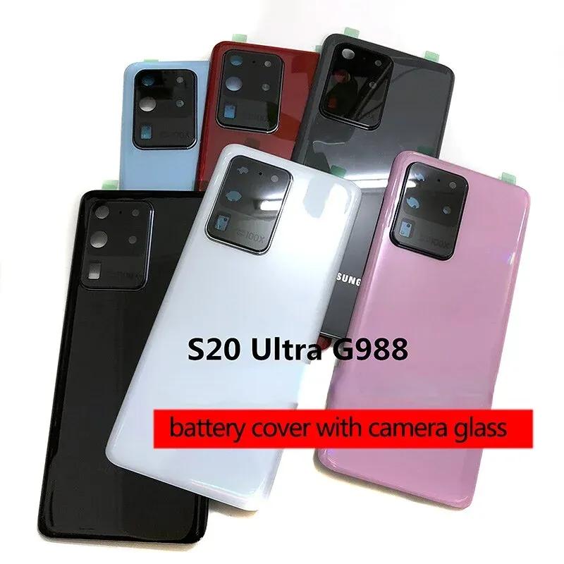 Back Cover For Samsung Galaxy S20 Ultra S20U G988 Battery Cover Housing Glass Cover Back Rear Case