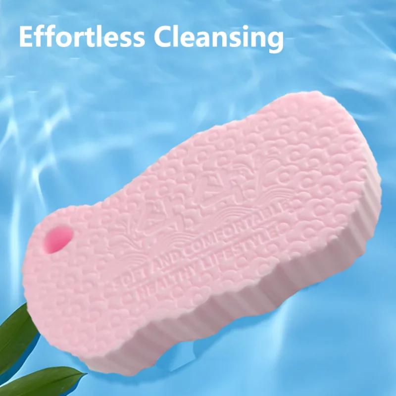 Painless Bath Sponge Exfoliating Bath Scrubber Soft Dead Skin Remover Sponge For Adults Kids Baby Gentle Mud Removing Shower