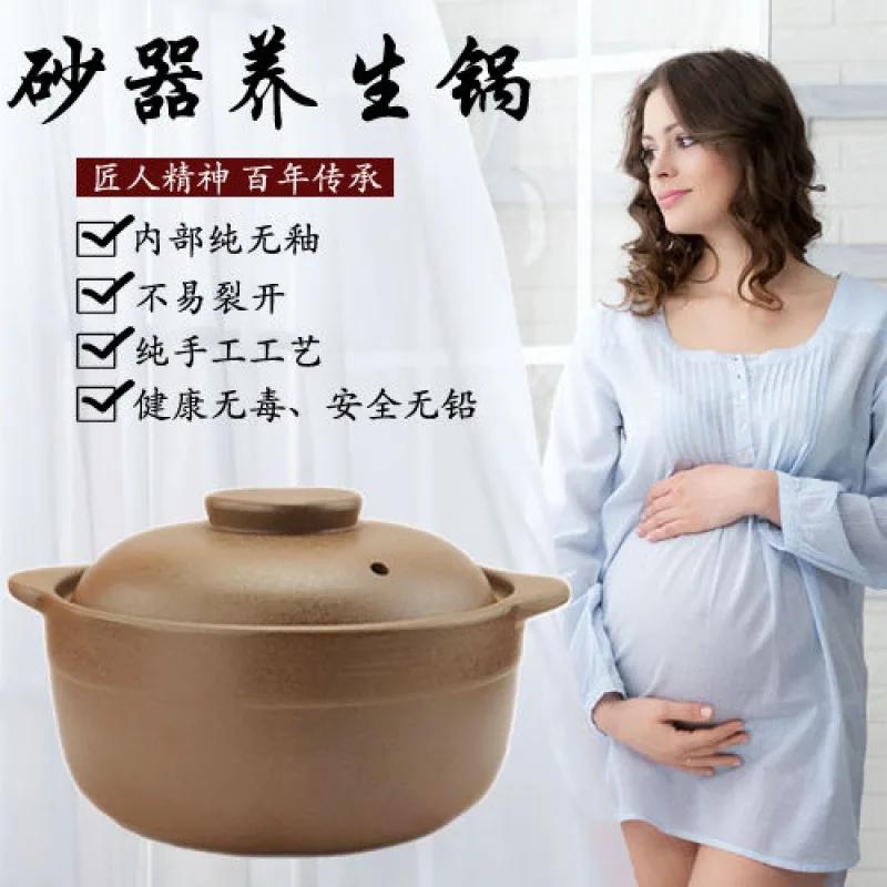 Auflauf Hochtemperaturbeständiger Haushalt Offene Flamme Unglasierter Eintopftopf Suppenbrei