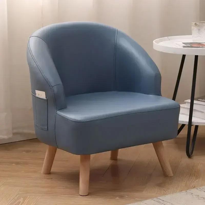 Small Leisure Single Sofa Chair Living Room and Bedroom Seat Balcony Reception Chair Hotel Lounge Chair Cozy Guest Seating