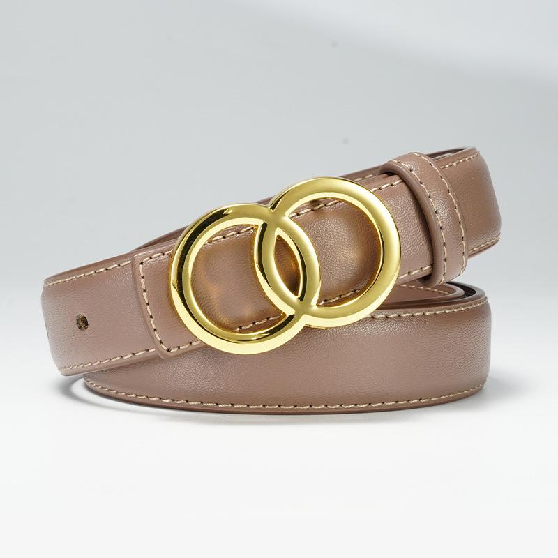 Damen Neuer Glatter Schnallenkleidergürtel Damen Dekorativer Rock Vielseitiger Damenriemen