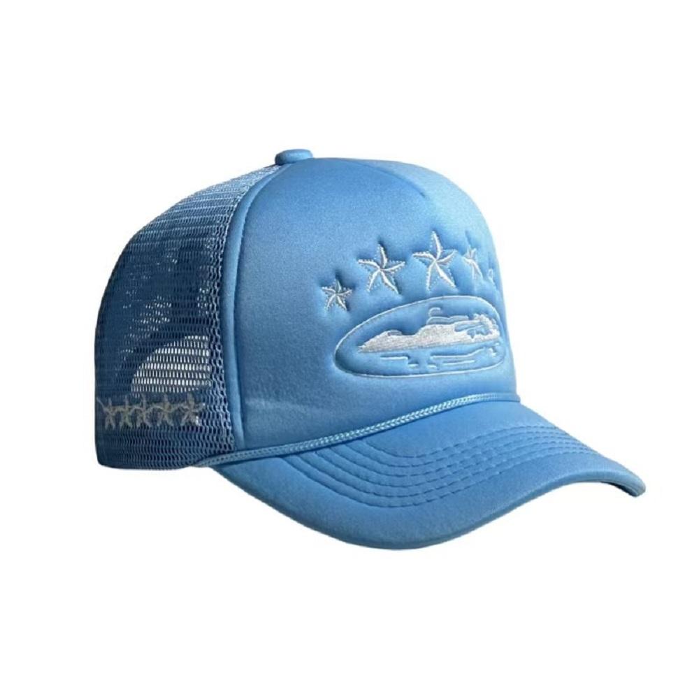 Baseballové kšiltovky s výšivkou písmen Nové Unisex Hip Hop Prodyšné Osobní Sluneční clona Síťované Všestranné Street Fashion Trucker Čepice