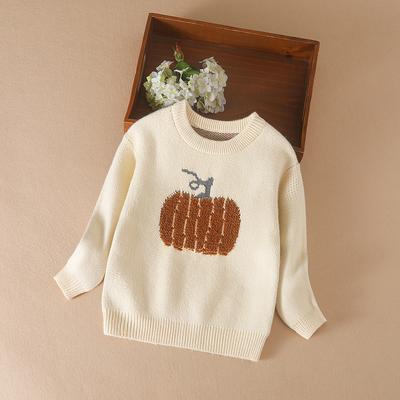 Baby Knit Sweater Children's Autumn Clothes Halloween Clothing for Girls Baby Pumpkin Outfit