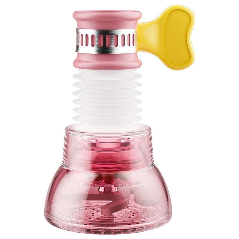 Universal Faucet Spray Head Extender with Anti Splash Nozzle Rotating Telescopic Water Saving Aerator