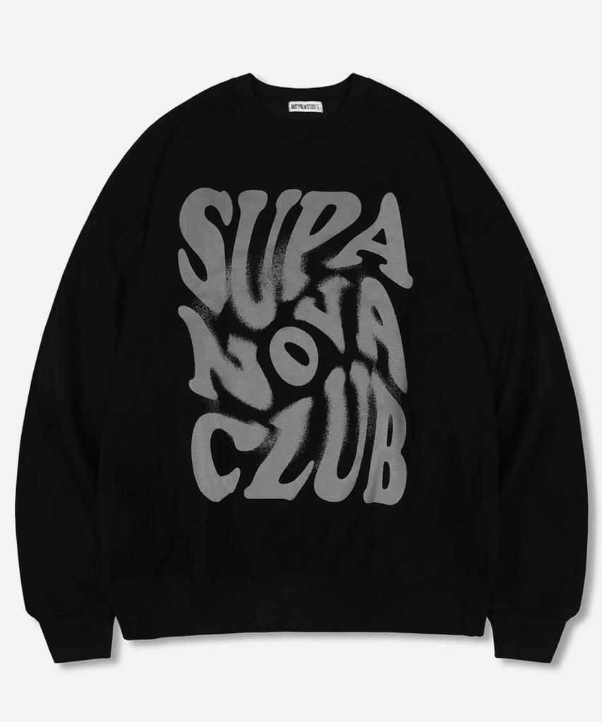 NP STUDIO Supernova Logo Oversized Sweatshirt 4 Colors [Select Non-Fleece Or Fleece] (Type B)