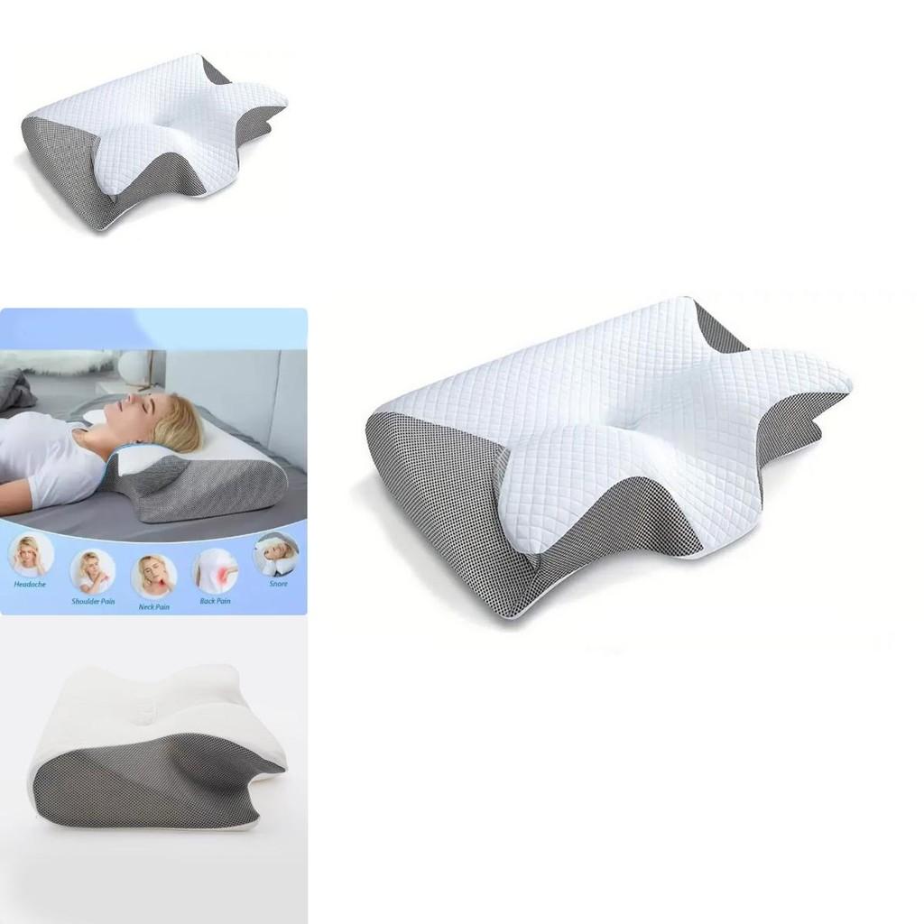 Comfortable Memory Foam Neck Pillow For Home Sleep With Supportive Design And Ergonomic Shape