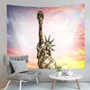 Berühmte Freiheitsstatue Wandteppich New York Sonnenuntergang Nachtansicht Wandteppich Kunst Wandbehang Zuhause Wohnzimmer Schlafzimmer Wohnheim Wandteppiche