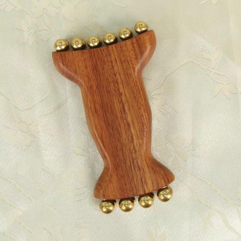 Traditional Brass Meridian Brush Face Massager for Puffiness Reduction Lifting Tightening Eye & Body Spa Facial Beauty Tool