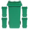 EXCEART 5pcs Mini Curbside Garbage Cans Desk Trash Can Trash Bins Pen Holder Desk Organizer Garbage Bin Recycle Can Mini Waste Basket with Lid Small