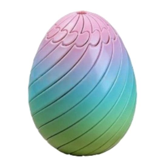 Huevo Giratorio Divertido Huevo de Pascua Espiral Impreso en 3D Figura Juguete Giratorio para Adultos Alivio del Estrés y la Ansiedad