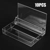 10Pcs Clear Plastic Cassette Tape Storage Cases Portable Audio Protector Boxes Holders 4.3x2.76x0.57 Inch Home Storage Supplies