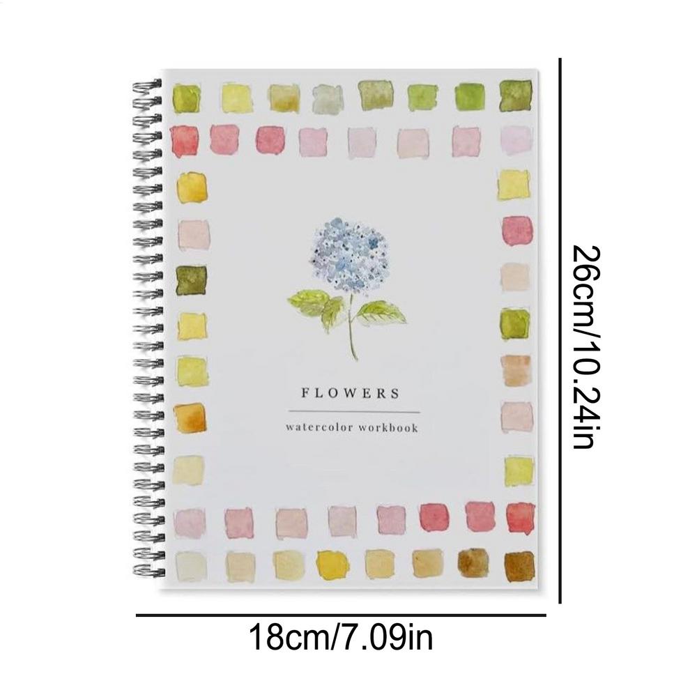 Watercolor Workbook Beginner-Friendly Watercolor Drawing Set Water Color Books Kit With Brush For Kid Boys Girls Child Adults