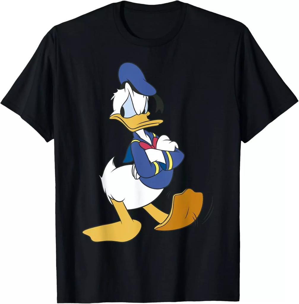 And Friends Donald Duck Portrait Black TShirt