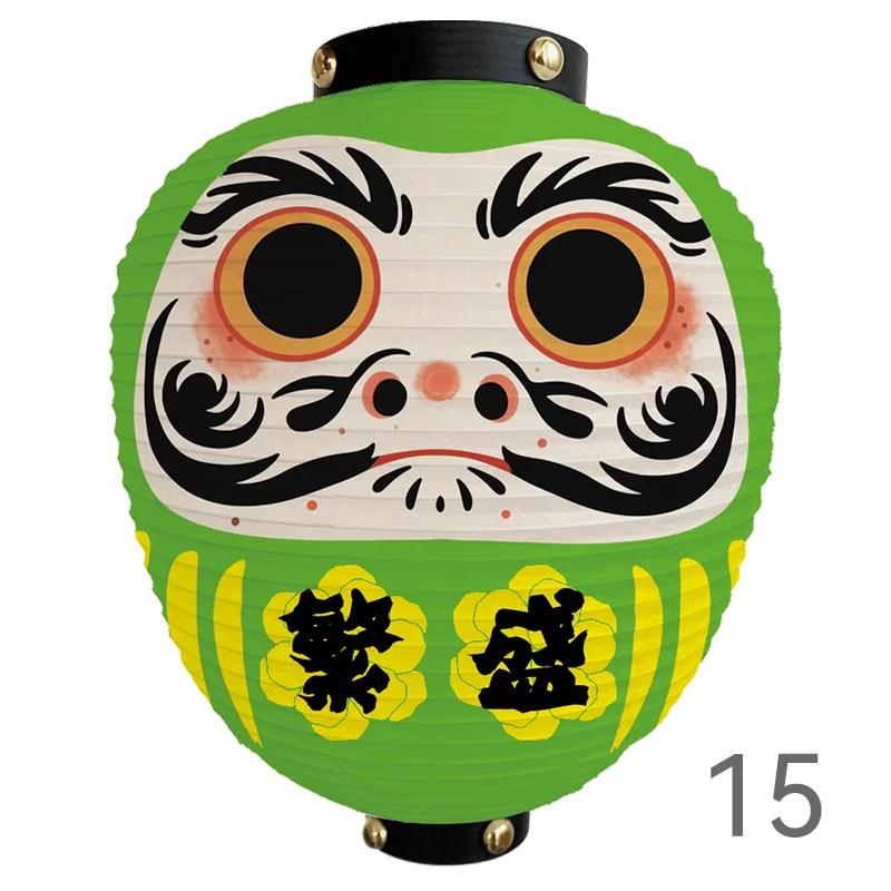 Japanese Style Cartoon Wish Dharma Hanging Lantern Japan Mascot Daruma Sushi Pub Bistro Restaurant Izakaya Decor Lantern
