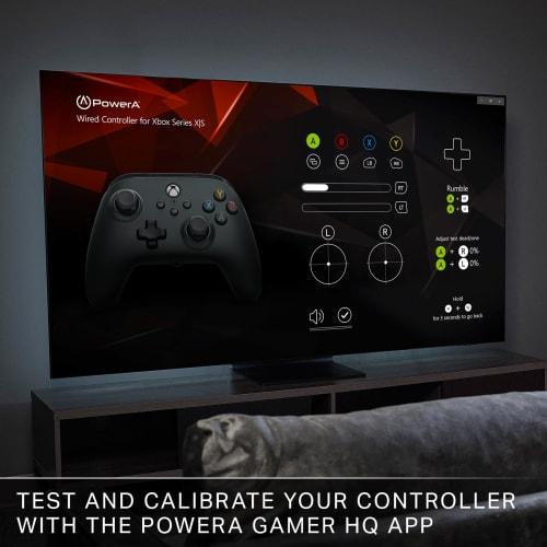 [2 Year Warranty] PowerA Wired Controller Xbox Series X|S Xbox One PC for Windows 10/11 (Official Licensed) 1519265-01 Black Double Vibration Function