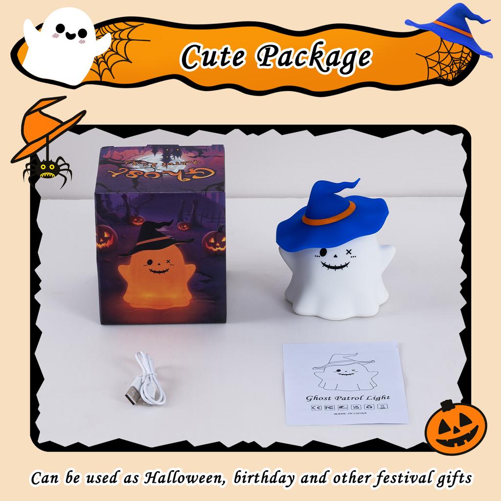 New Arrival Dimmable Halloween Night Light Rechargeable Children Party Holiday Gift Interior Decoration Accessories Quality ABS